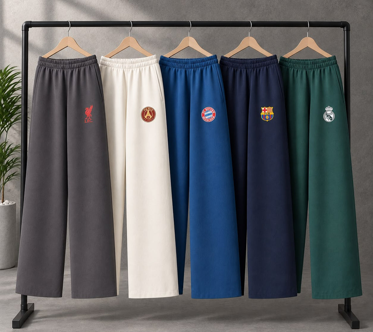 Club-Inspired Cotton Baggy Trousers