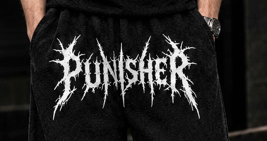 Punisher Cotton Baggy Trousers